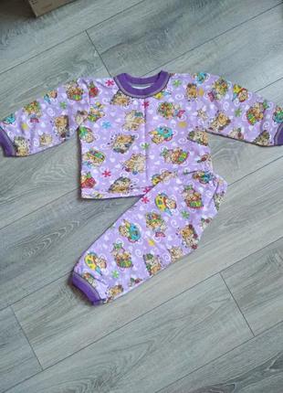 Піжама байка пижама детская теплая