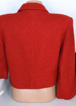 Брендовый красный пиджак жакет блейзер miguel gil шерсть4 фото