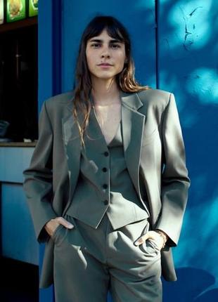 Стильный классический блейзер пиджак жакет zara зара