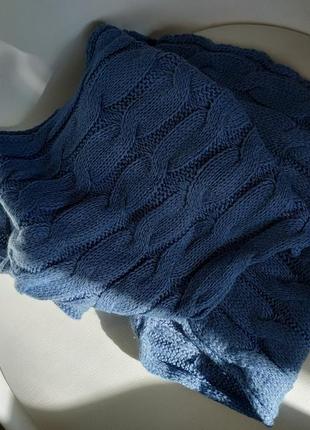 Шарф хомут блакитний