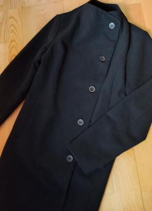 Фирменное пальто pull&bear  / черное пальто / осенние пальто плащ тренч /6 фото