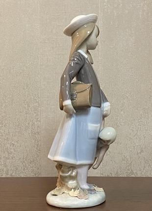 Порцелянова статуетка lladro «дитяча осінь». читайте опис.6 фото