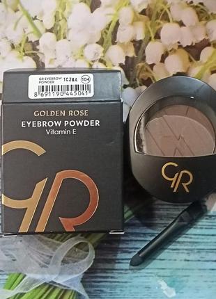 Пудра-тіні для брів golden rose eyebrow powder 104, 105, 106, 107;  2.5 г3 фото