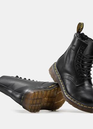 Черевики dr. martens classic хутро ботинки зимові