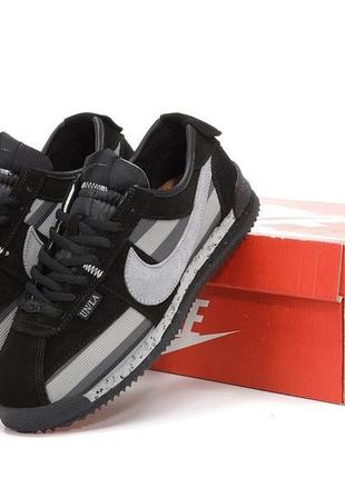 Мужские кроссовки nike cortez x union l.a black grey 41-42-43-44-45