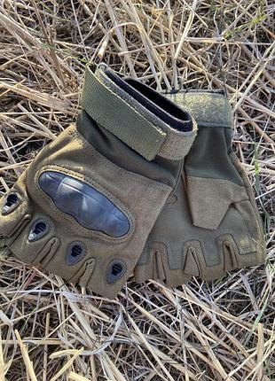 Беспалые перчатки комбат олива 5