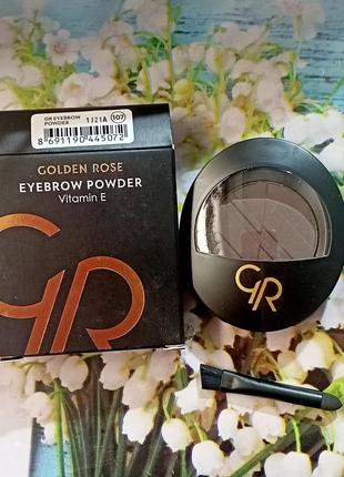 Пудра-тіні для брів golden rose eyebrow powder 104, 105, 106, 107;  2.5 г6 фото