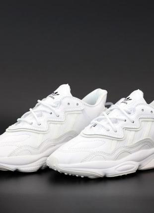 Женские кроссовки adidas ozweego full white кожаные кроссовки адидас осветительного озвучего