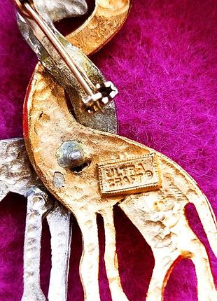 Брошь две жирафа, ultra craft, винтаж