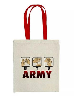 Эко сумка шоппер bts army