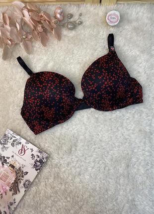 Комплект victoria's secret бюстгальтер 34c 36c push up + трусики бикини бесшовные виктория сикрет2 фото