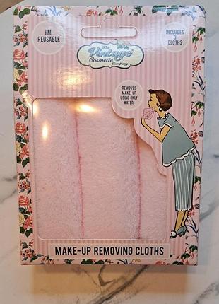 Багаторазові серветки для видалення макіяжу the vintage make-up removing cloths