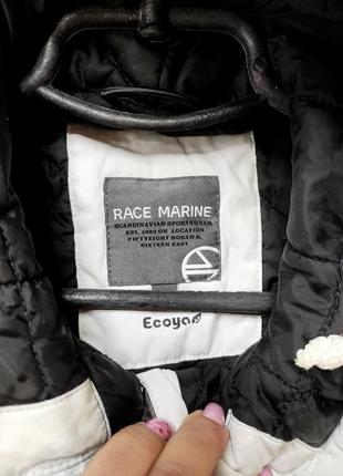 Куртка жіноча подовжена сірого кольору з капюшоном від бренду rase marine ecoyou m5 фото