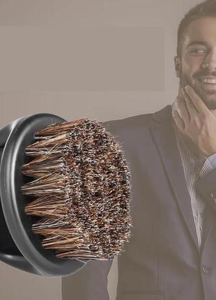 Догляд за бородою та вусами: щітка з ворсом для бороди