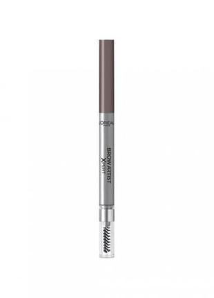 Автоматичний олівець для брів l'oreal paris brow artist xpert 106 ash grey brunette