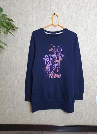 Платье, удлиненный свитшот,  толстовка, худи, платье-худи gold&marc, #розвантажусь