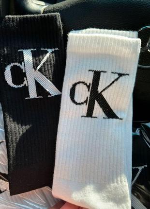 Носки келвин клейн высокие &lt;unk&gt; носки calvin klein белые и черные7 фото
