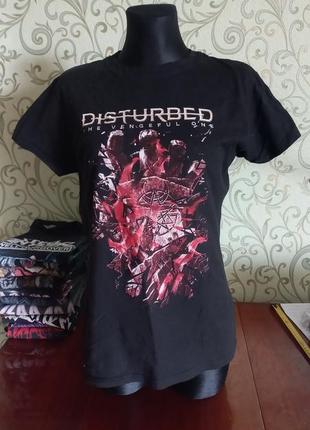 Disturbed футболка. металл мерч.