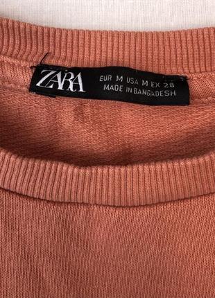 Кофта вкорочена оверсайз zara роз. 46,483 фото