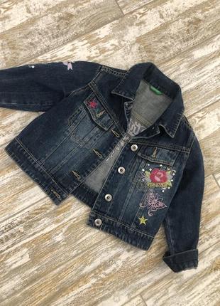 Джинсова куртка benetton