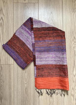 Шовковий шарф палантин jim thopmson 🛍️1+1=3🛍️