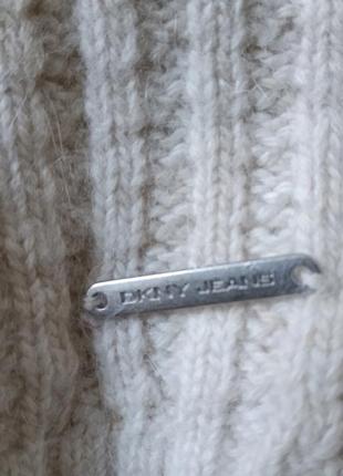 Dkny jeans свитер с англрой женский пуловер оверсайз3 фото