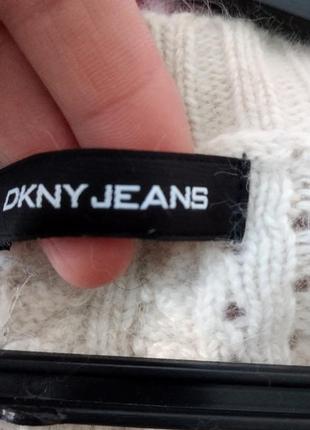 Dkny jeans свитер с англрой женский пуловер оверсайз4 фото