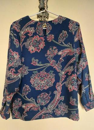Шелковая блуза,цветочный принт, винтаж,etro &amp; silk city7 фото