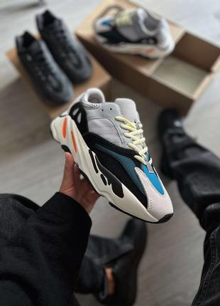 Кроссовки мужские adidas yeezy boost 700 wave runner v2 solid grey, адидас изи буст