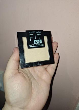 Пудра maybelline fit me,110