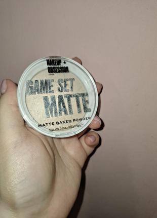 Makeup obsession game set matte,matte baked powder