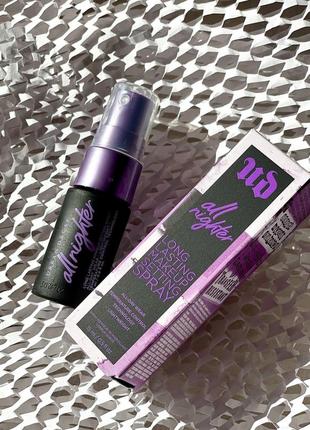 Спрей для фіксації макіяжу urban decay all nighter ultra matte makeup setting spray