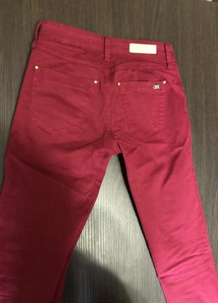 Бордовые брюки, штаны , stradivarius3 фото
