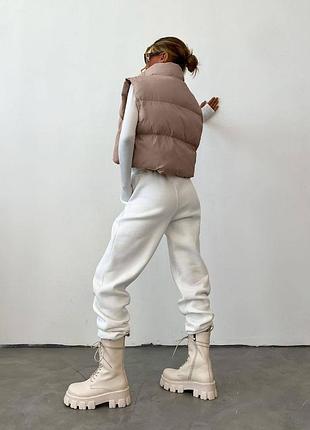 Укороченная женская жилетка теплая 😍