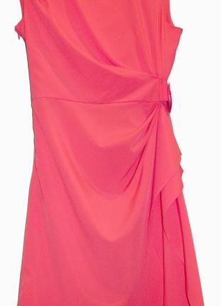 Коктейльное платье кораллового цвета сукня3 фото