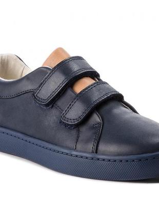 Шкіряні кеді clarks city oasis navy