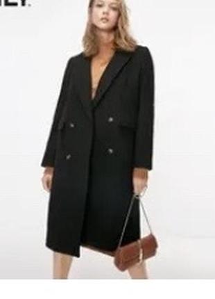 Пальто стильное с шерстью, размер м2 фото