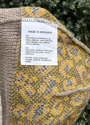 Німеччина стильна шерстяна merino wool шапка біні леопардовий принт м’яка жіноча7 фото