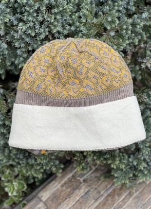 Німеччина стильна шерстяна merino wool шапка біні леопардовий принт м’яка жіноча6 фото