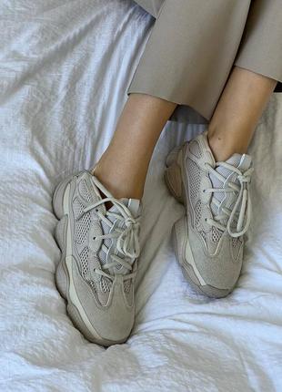 Кроссовки для мужчин и женщин adidas yeezy 500 blush5 фото