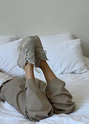 Кроссовки для мужчин и женщин adidas yeezy 500 blush6 фото