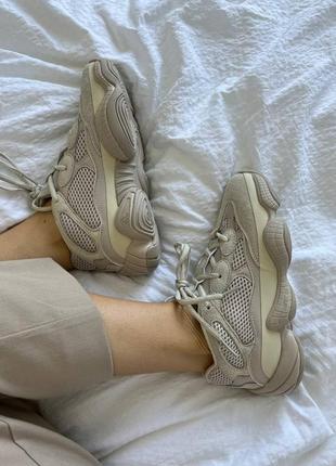 Кроссовки для мужчин и женщин adidas yeezy 500 blush7 фото