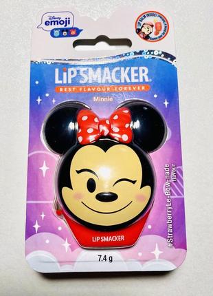 Бальзам для губ disney emoji minnie lip balm полуничний, 7.4 г1 фото