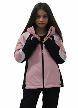 Куртка лыжная детская just play розовый (b4333-pink) - 152/158