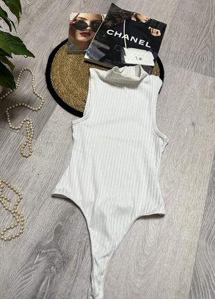 Боди в рубчик водолазка боди