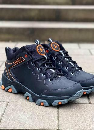 Кожаные зимние кроссовки merrell* мужские зимние кроссовки натуральная кожа1 фото