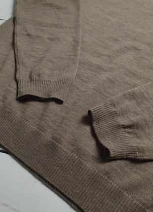 Мужской шерстяной пуловер hugo boss / легкий свитер хуго босс шерсть3 фото