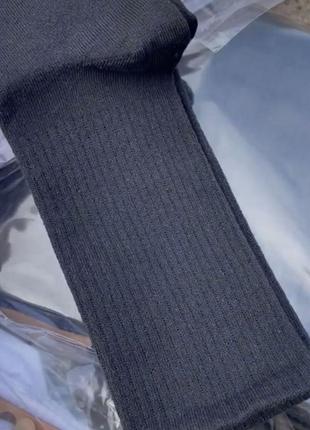 Шкарпетки класичні з резинкою на стопі | носки високі без лого5 фото
