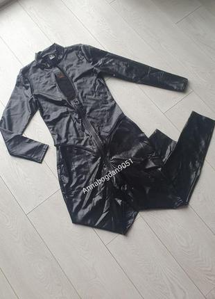 Костюм жінки кішки комбінезон рольові ігри шкіра латекс сексуальний еротичний штани...