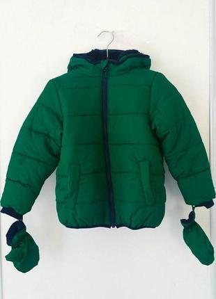 Курточка для мальчика с рукавицами,джордж6 фото